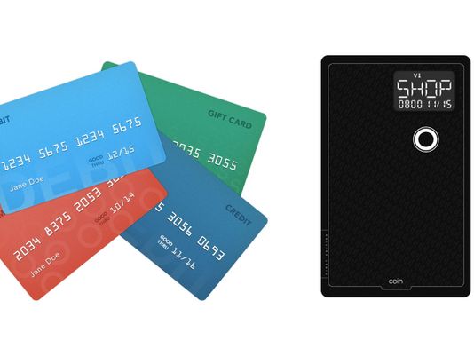 Coin, an electronic credit card that allows you to load all of your credit cards onto in